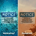 thumbnail image 6 of (2 Pack) Lab Requirements For Entry Closed Toed OSHA Notice Sign 14 Inch X 10 Inch Indoor / Outdoor Rust-Free Aluminum Metal Signs for Workplace, Workshop, and Construction Site, Made, 6 of 8