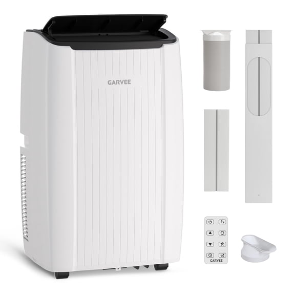 12000 BTU Portable Air Conditioner, 3-in-1 AC Unit with Dehumidifier & Fan, Cools up to 550 Sq Ft, Energy Efficient, Remote Control, White for Home Bedroom Office