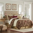 thumbnail image 3 of Croscill Classics Julius 4 Piece Comforter Set in Burgundy Queen, 3 of 13