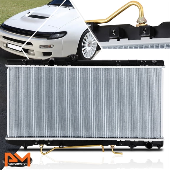 PM PERFORMOTOR Aluminum OE Style Cooling Radiator for 90-93 Celica GT/GTS All Trac AT DPI-1174