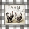 thumbnail image 3 of Tre Sorelle Studios 15x15 Black Modern Framed Museum Art Print Titled - Buffalo Check Farm House Chickens Neutral II, 3 of 5