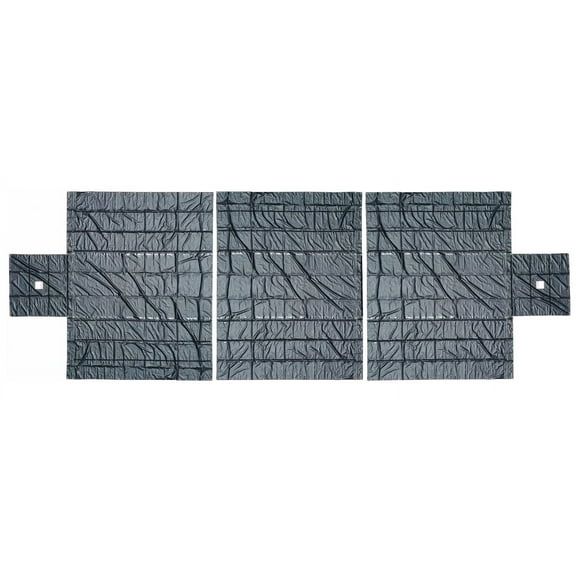 Trucking Flatbed Vinyl Tarp Heavy Duty 18oz 3 Piece Lumber Tarp (6' Drop)