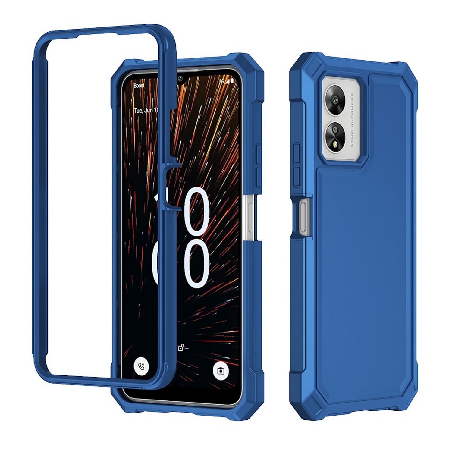JUESHITUO 3 In 1 Cover Per IPhone 16 Pro, 1 Cover Con 2 Di Film Per Cellulari, S - Foto 10