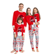 thumbnail image 2 of Pijamas familiares a juego de Navidad 2025 con estampado de Papá Noel y Feliz Navidad, conjuntos familiares a juego para adultos, niños y bebés, pijamas familiares navideños, 2 of 4