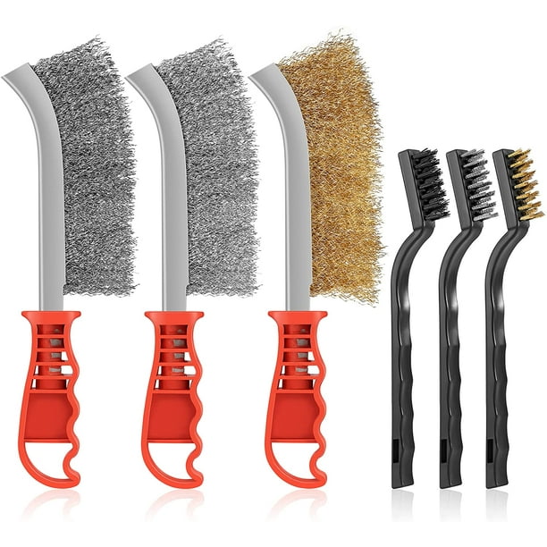 Small wire brush clearance for cleaning