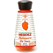 HERDEZ Habanero Hot Sauce, Shelf Stable, Regular, 5 oz Glass Bottle