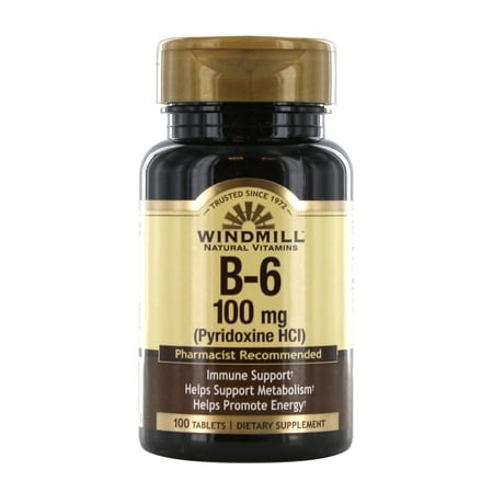 Windmill Vitamin B-6 100 mg Tablets 100 Tablets