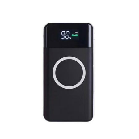 2019 New Qi Wireless 20000mAh Power Bank 2USB LED CLD Portable Fast Charger External Battery For iPhone (Best Theme App For Android 2019)