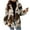 White, variant on Jackets For Women Winter Warm Up Casual Loose Trendy Print Zip Up Long Sleeve Plus Thick Hoodies Plush Coats,White,M
