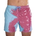 thumbnail image 1 of Magical Change Color Beach Shorts Men Swimming Trunks Swimwear Quick Dry Bathing, 1 of 3