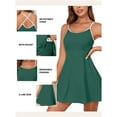 thumbnail image 4 of SHEWIN Women's One Piece Swimsuits Skirt Bathing Suit Tummy Control Swim Dress with Pockets Green S, 4 of 10