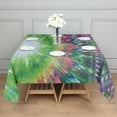 thumbnail image 3 of Colorful Tie Dye Pattern Square Tablecloth,Waterproof Square Table Cover,Wipeable Spillproof Washable Table Cover for Home Kitchen Party Decor 60"x60"(152x152cm), 3 of 6