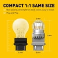 thumbnail image 5 of AUXITO 3157 LED Bulb Amber Yellow, Extremely Bright 3030 Chipsets, 3156 3056 4157 3057 3457A LED Replacement Lamp for Tail Lights, Stop Brake Lights, Turn Signal Blinker Bulbs, 5 of 8