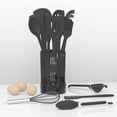 thumbnail image 3 of Silicone Cooking Utensils Set - 446°F Heat Resistant Kitchen Utensils,Turner Tongs,Spatula,Spoon,Brush,Whisk,Kitchen Utensil Gadgets Tools Set for Nonstick Cookware,Dishwasher Safe (BPA Free), 3 of 9