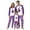 Purple, variant on Busydd Family Pajamas Matching Sets Trendy Casual Print Christmas Pajamas Loungewear Round Neck Long Sleeve Tops and Pants Matching Christmas Pajamas for Family