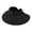 Black, variant on Sun Hats for Women , Summer Accessories , Womens Wide Brim Hat Stylish Summer Sun Visor Hat for Women UPF 50  Foldable Ponytail Design Breathable Straw Beach Accessory