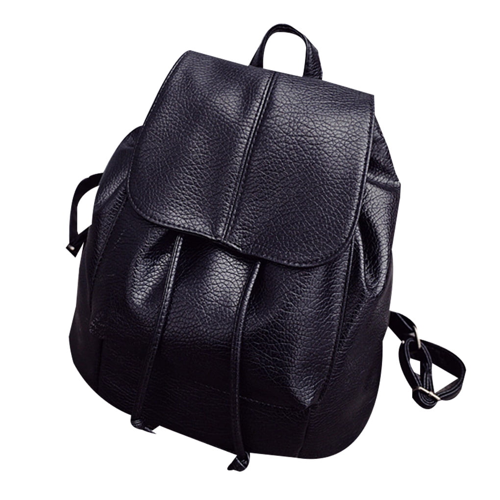 school bag leather black