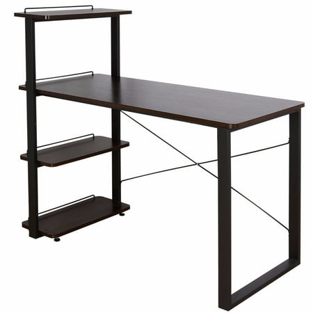 Lifewit Computer Desk Pc Laptop With Bookshelf Large Study Lifewit Computer Desk Pc Laptop With Bookshelf Large Study Writing Table Bookcase