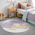 thumbnail image 3 of Carvapet Small Round Area Rug, Non-Slip Washable Circle Rug for Kitchen Bathroom Living Bedroom, Super Soft Absorbent Carpet Low Pile, 3ft, Purple, 3 of 7