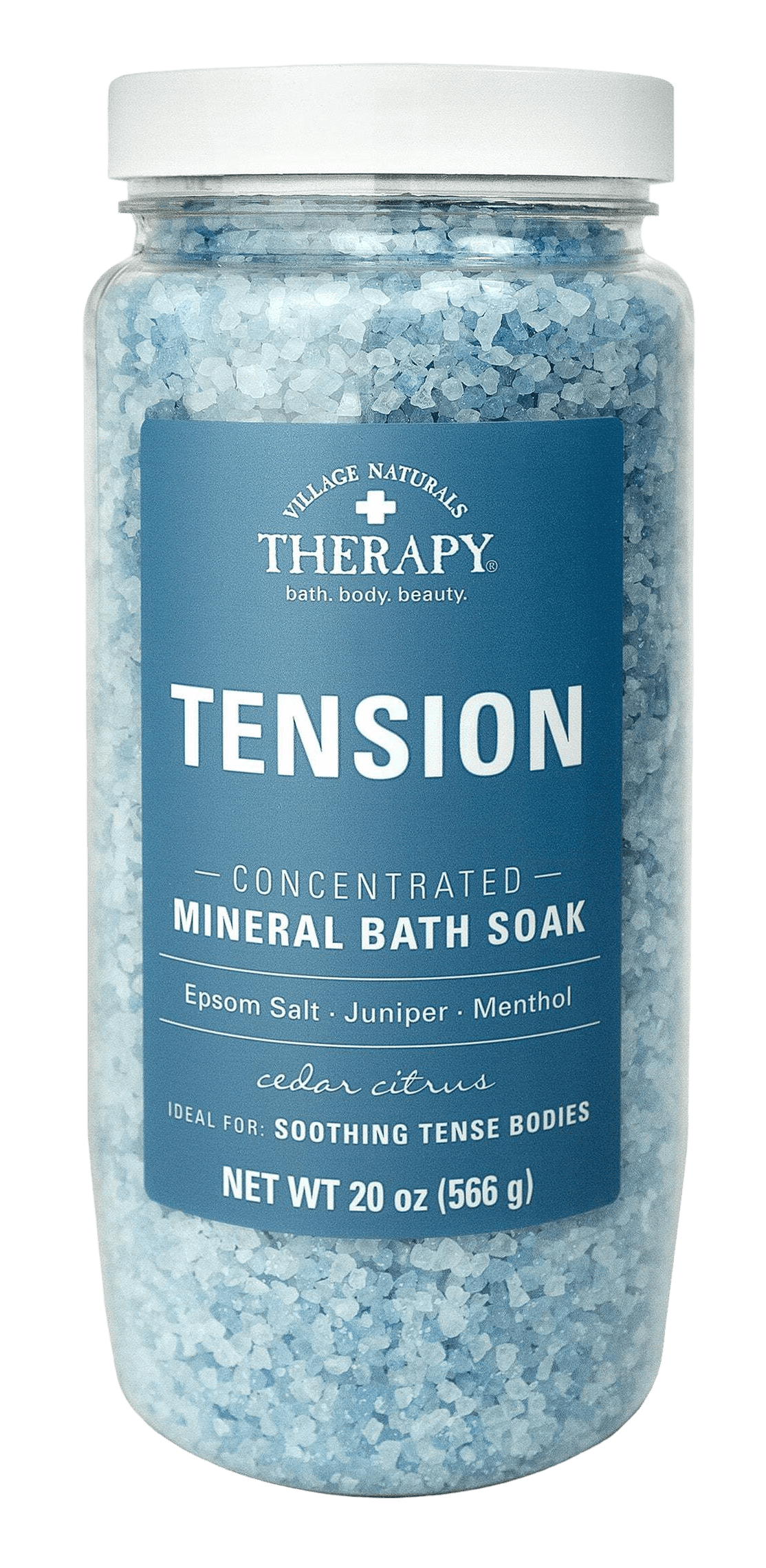 Village Nat. Aches+Pains Tension Relief Bath Soak 20oz (Pack of 3)