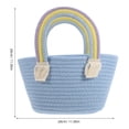 thumbnail image 2 of unbranded Tote De Tejida A Mano Con Asas Arcoíris Y Estilo Bohemio Casual, 2 of 6