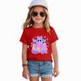 thumbnail image 5 of HCNTES Toddler Baby Girl Halloween Shirt Cute Ghost Pumpkin T-Shirt for Kids Short Sleeve Tee Fall Tops, 5 of 5