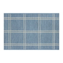 Mainstays 24" x 36" Chambray Window Pane Outdoor Scatter Rug
