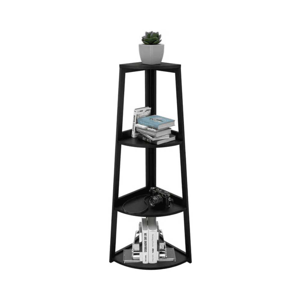 4Tier Corner Open Shelf ,Bookcase Freestanding Shelving Unit,Plant