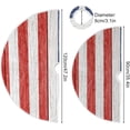 thumbnail image 3 of FMSHPON 4th of July Patriotic StarsStripes on Wood Xmas Christmas Tree Skirt Stand Mat for Holiday Party Decoration Indoor Outdoor 48 inches, 3 of 6