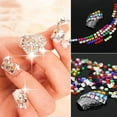 thumbnail image 3 of UDIYO 12 Colors 3D 3mm Square Nail Decor Flatback Shiny Rhinestone DIY Nail Art Tips, 3 of 6