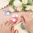 thumbnail image 4 of 22Pcs 22 Styles Medical Theme Computerized Embroidery Cloth Iron on/Sew on Patches Costume Accessories Mixed Shapes 49.5~71x20~70x1.1~1.6mm 1pc/style, 4 of 7