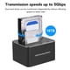 thumbnail image 4 of Estacia de Acoplamiento del Disco Duro, Clon Fuera de Línea USB 3.0 A I II III Estacia de Acoplamiento del Disco Duro externo 5Gbps Aleación de Aluminio de Transferencia, 4 of 7