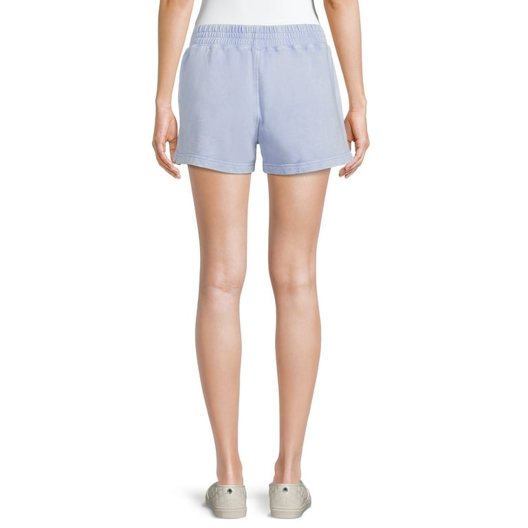 Time And Tru Women s Washed Finish Pull On Shorts Walmart