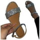 thumbnail image 4 of Sandalias planas con punta abierta y diamantes de imitación para mujer, sandalias cómodas, sandalias informales cómodas para la playa Wmkox8yii  ytu630, 4 of 4