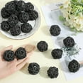 thumbnail image 3 of 30Pcs Centerpiece Table Bowl Filler Black Wicker Balls Bulk 4mm Round Decorative Table Bowls Twig Orbs Vase Filler Wicker Ball for Christmas Halloween Wedding Table Party Decor DIY Crafts, 3 of 5