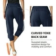 thumbnail image 3 of SPECIAL MAGIC Women’s Capri Sweatpants Jogger Cargo Pants with Pockets Female (Navy XL), 3 of 6