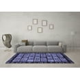 thumbnail image 3 of Ahgly Company Indoor Square Abstract Blue Modern Area Rugs, 4' Square, 3 of 4