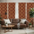 thumbnail image 2 of Ambesonne Mandala Window Curtains, Inspiration, Each 28" W x 95" L, Red Earth Yellow, 2 of 5