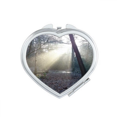 thumbnail image 1 of Dark Green Forestry Science Nature Scenery Mirror Travel Magnification Portable Handheld Pocket Makeup, 1 of 3