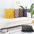 thumbnail image 4 of Fundas de almohada decorativas de terciopelo de lana corta de felpa, fundas de cojín de estilo lujoso, fundas de almohada de piel sintética para sofá dormitorio, paquete de 2, 18 x 18 pulgadas, color, 4 of 6