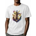 thumbnail image 6 of Anchor Rope Men's T Shirts Yellow Flame T-Shirt for Men Crew Neck Tees Cotton Tops, White, L, 6 of 7