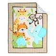 thumbnail image 2 of Green and Brown Safari Adventures 2-Piece Crib Bedding Set (Quilt and Crib Sheet, come with a dust ruffle as gift), 2 of 10