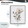 thumbnail image 4 of Stupell Industries Shabby Chic Simple Pressed Flowers Black Framed Giclee Art, 11 x 14, by Lettered and Lined, 4 of 8