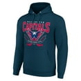 thumbnail image 2 of Men's Starter Navy Washington Capitals Team Logo Graphic Fleece Tri-Blend Pullover Hoodie, 2 of 3