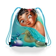 10 PCS Baby Moana Drawstring bag Gift Bags for boys girls Holiday Gift Bags Moana Bags for Christmas Party Favors