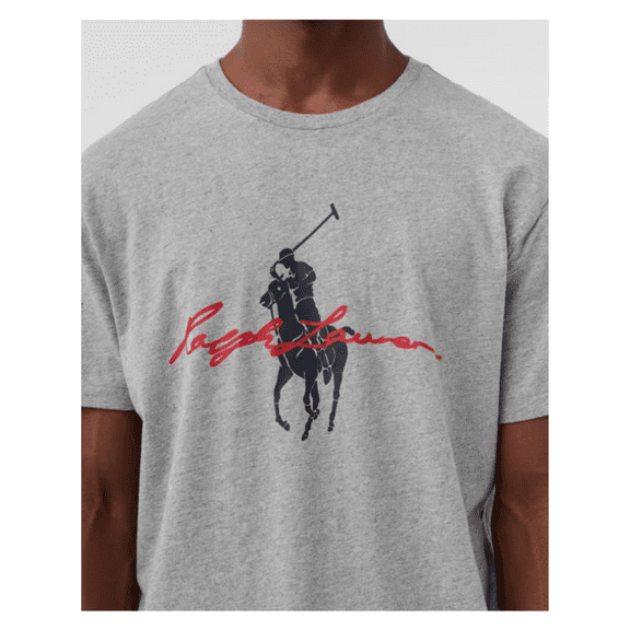 Polo Ralph Lauren Classic Fit Short Sleeve Big Pony Logo T-Shirt, Gray, Sz S