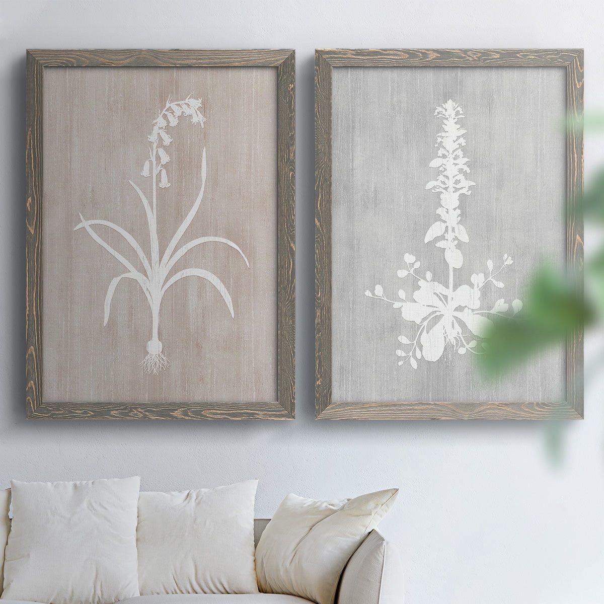 Botany Beauty I - Premium Framed Canvas 2 Piece Set - Ready to Hang