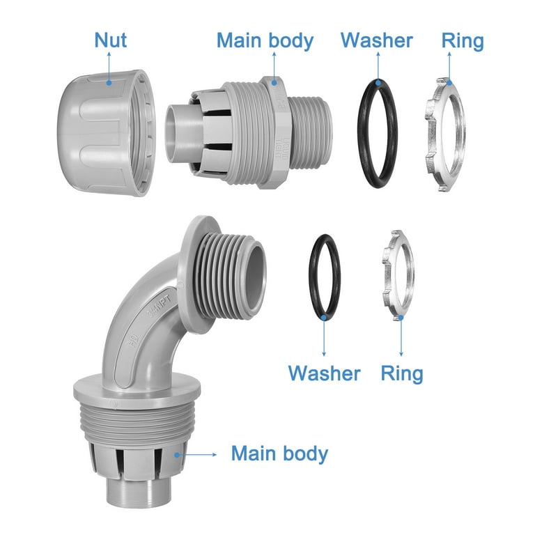 【️CHANEL】METEO CONNECTOR 500ml Uxcell 20Pcs 1/2