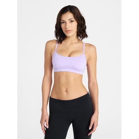 Avia Women's Light Support Strappy Scoop Sports Bra, Sizes XS-XXXL