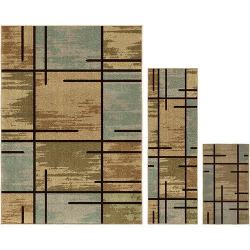 Better Homes and Gardens Spice Grid 3Piece Area Rug Set